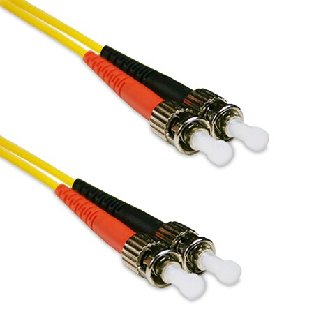 Enet Solutions Enet 3M St/St Duplex Single-Mode 9/125 Os1 Or Better Yellow Fiber ST2-SM-3M-ENC